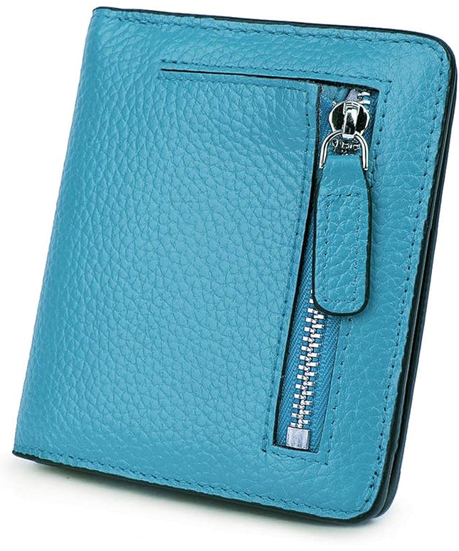 AINIMOER Small Leather Wallet for Women, Ladies Credit Card Holder RFID Blocking Women's Mini Bifold Pocket Purse