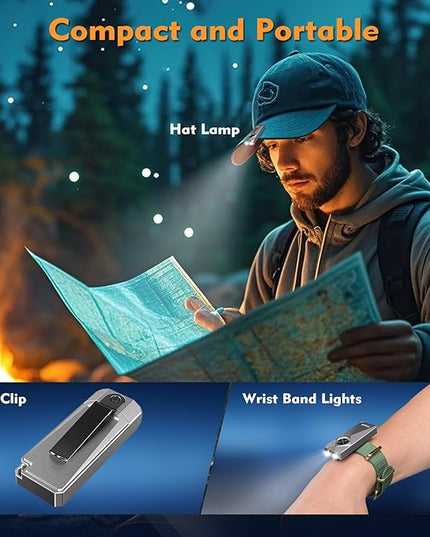VTIGER K1 Keychain Flashlights, 800 Lumens Portable Flat Little Light,USB Rechargeable Mini Pocket EDC Flashlight with Clip,Compact LED Keyring Lights with Magnet for Everyday Carry,Camping,Emergency