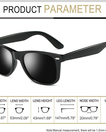 Joopin Square Sunglasses Polarized UV Protection Trendy Designer Sun Glasses Men Women
