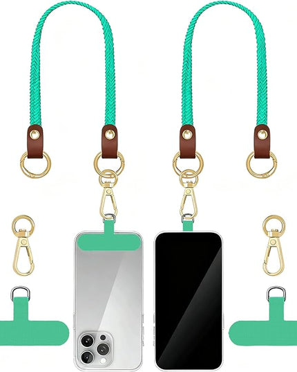 Double Stretchy Neck Keychain Lanyard, Cute Lanyard Lanyard for Women Men Teacher, Badge Lanyards for ID Badge Holder（Lake Blue）