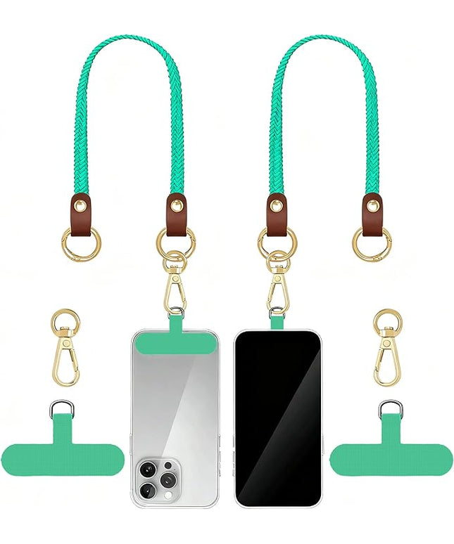 Double Stretchy Neck Keychain Lanyard, Cute Lanyard Lanyard for Women Men Teacher, Badge Lanyards for ID Badge Holder（Lake Blue）