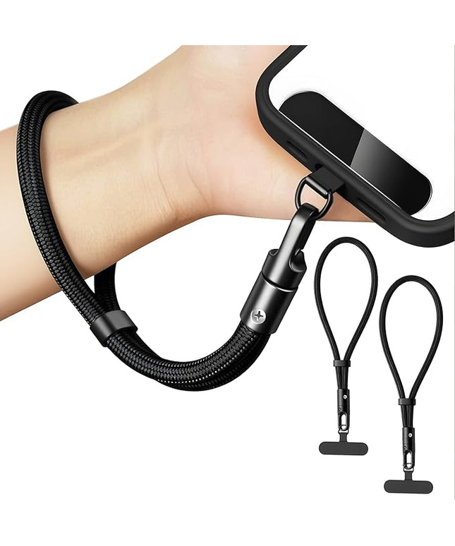 Phone Wrist Strap, Phone Lanyard Wrist, 2 Pack 7.28" Anti Theft 360° Rotation Adjustable Reinforced Phones Strap, Universal Wrist Strap for Phones Case