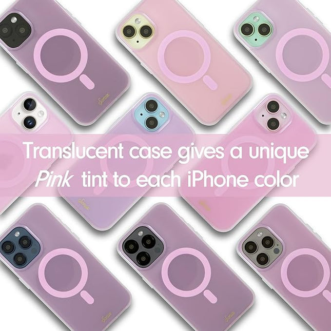 Sonix Protective Phone Case for iPhone 15, 14, 13 | Compatible with Magsafe | 10ft Drop Tested | Jelly Pink