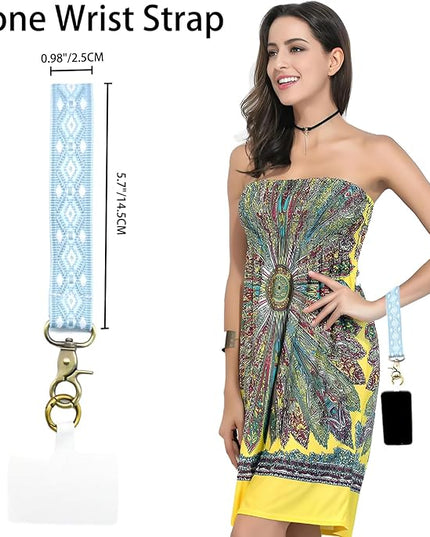 LEMEDE Adjustable Phone Lanyard - Phone Wristlet & Crossbody Phone Strap, Versatile for ID, Camera，Key straps(1" Width)