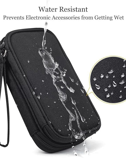 Electronics Accessories Organizer Pouch Bag, Travel Universal Organizer for Cable, Charger, Phone, SD Card, Business Travel Gadget Bag