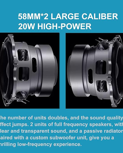 TOSING G7 Professional Karaoke Machine, 20W Portable Bluetooth PA System Speaker, Modern Style, for Smartphones or Tablets, Rechargeable Lithium Battery