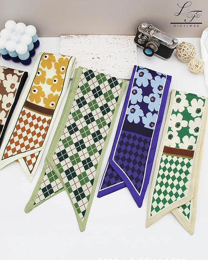 Purse Scarf Handbags For Women Skinny Hair Neck Accessories Scarves With Bag Scarfs Handle Fashion Lightweight