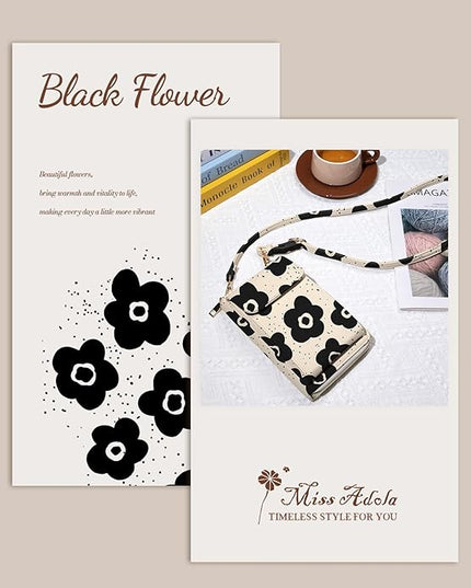 Cute Small Crossbody Purse Cell Phone Bags for Women - Leather Cellphone Wallet Purse with Shoulder Strap