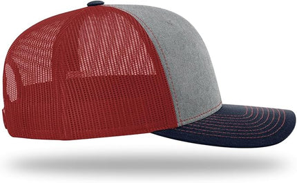 Richardson 112 Trucker Hat - Premium Adjustable Snapback Hat - Structured Six Panel Richardson Blank Caps