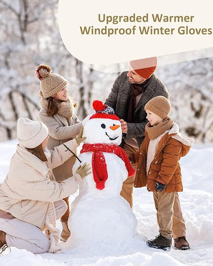Clothirily Winter Gloves for Women, Touchscreen Texting Winter Gloves Women, Fleece Lined Warm Winter Glove for Cold Weather