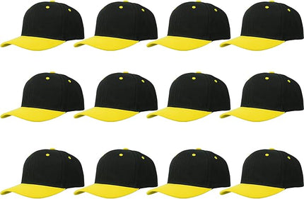 Gelante Plain Blank Baseball Caps Adjustable Back Strap Wholesale LOT 12 PC'S