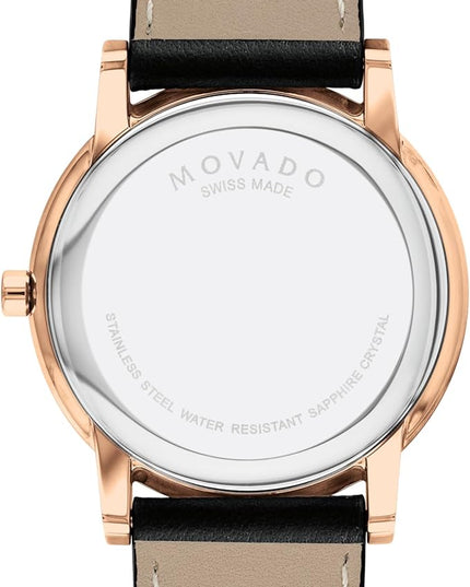 Movado Museum Classic Men's Watch - Swiss Quartz Movement, Calfskin Strap - 3 ATM Water Resistance - Classic, Luxury Fashion Timepiece for Him - 40mm