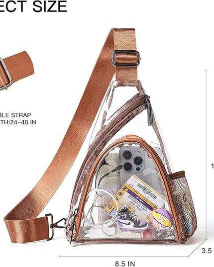 7L Sling Bag For Women Men Backpack Fanny Pack Crossbody Chest Travel Shoulder Belt Bags Purse Handbag PU Leather