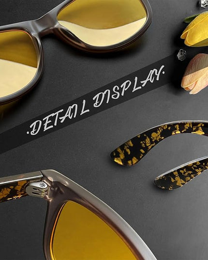 Joopin Square Sunglasses Polarized UV Protection Trendy Designer Sun Glasses Men Women
