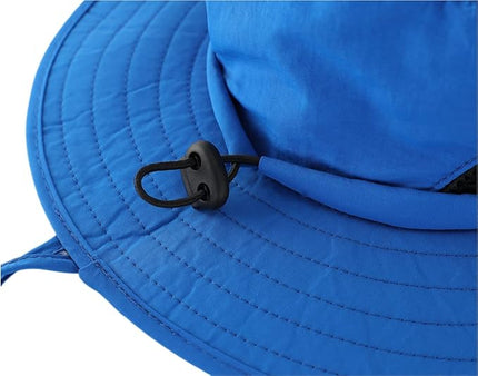 LLmoway Kids Sun Protection Hat Quick Dry Adjustable Wide Brim Mesh Bucket Hat
