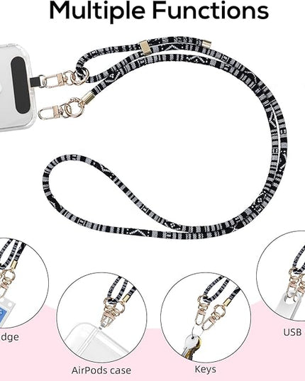 Phone Lanyard Crossbody Neck Strap with Charm Universal Adjustable Shoulder Strap Accessories