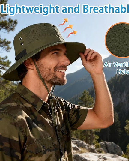 Cooling Sun Bucket Hat for Men Women Fishing Beach Safari Hats for Golf Hiking Hunting Outdoor UPF 50+