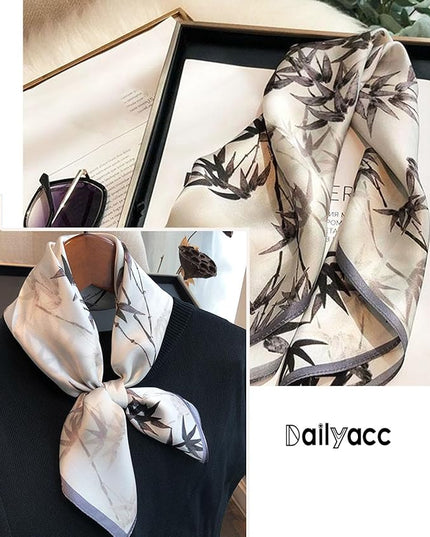 Dailyacc Hair Bandanas Scarf For Women Lightweight Fashion Neck Silk Satin Head Scarves For Sleeping Handbags Scarf