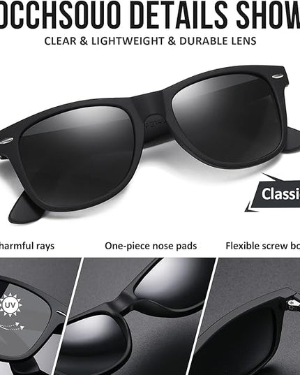 Polarized Sunglasses Womens Men - Sun glasses Fashion Trendy Driving Fishing UV Blocking UV400 Protection