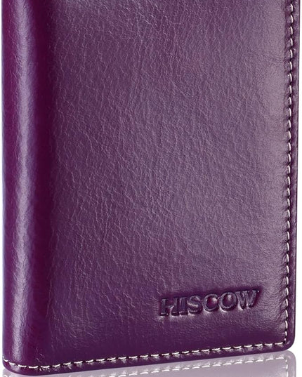 Leather Business Card Case Holder for Men & Women, Italian Calfskin