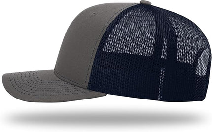 Richardson 112 Trucker Hat - Premium Adjustable Snapback Hat - Structured Six Panel Richardson Blank Caps