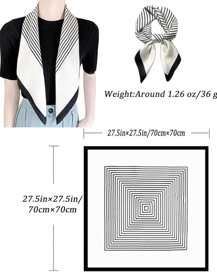 Neck Scarf For Womens Silky Head Scarves Hair Bandanas Square Scarf Fashion Accessories lightweight