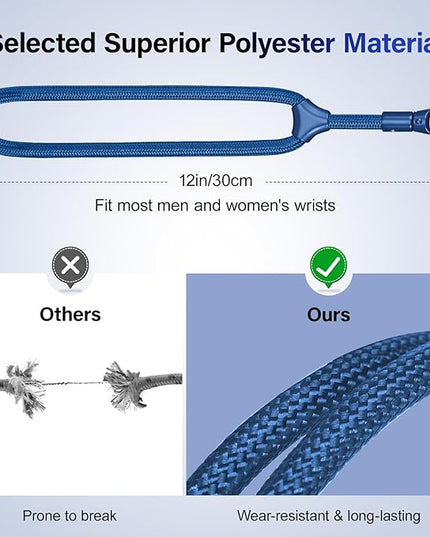 Dadanism Phone Wrist Strap, Universal Adjustable Hand Wrist Strap Lanyard for iPhone 17 and Most Smartphones, Multifunctional Patch Lanyard with Phone Tether Tab for Women and Men, Royal Blue