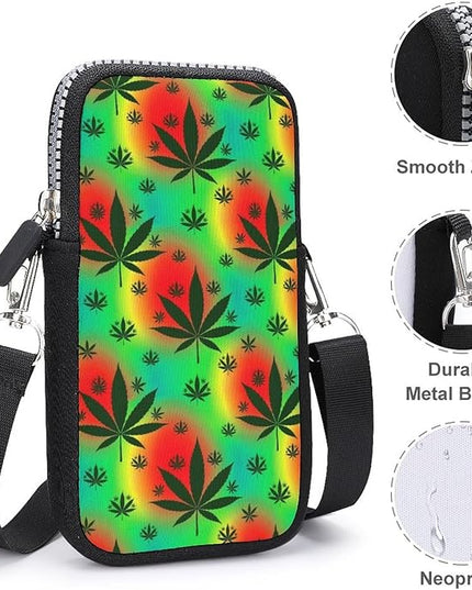 Unisex Small Crossbody Bags, Women Men Portable Adjustable Crossbody Phone Wallet Pouch