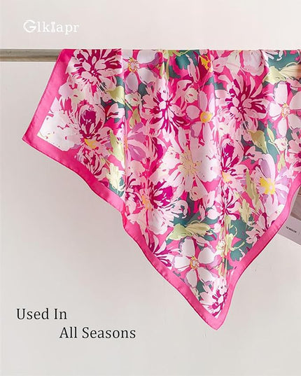 Satin Bandana Headscarf for Women Silky Hair Scarves for Fashion Lightweight