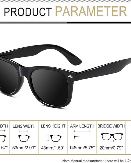 Joopin Square Sunglasses Polarized UV Protection Trendy Designer Sun Glasses Men Women