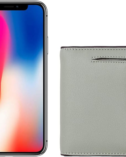 Toughergun Women’s Small Slim Leather Wallet with RFID Protection, Compact Bifold Mini Purse with Clear ID Window