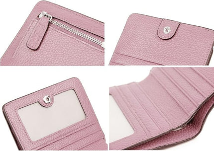 AINIMOER Small Leather Wallet for Women, Ladies Credit Card Holder RFID Blocking Women's Mini Bifold Pocket Purse