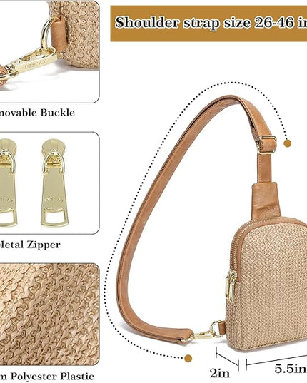 INICAT Faux Straw Crossbody Bags Beach Gifts Valentines Day Her Cruise Ship Essentials Women Summer Small Sling Purses