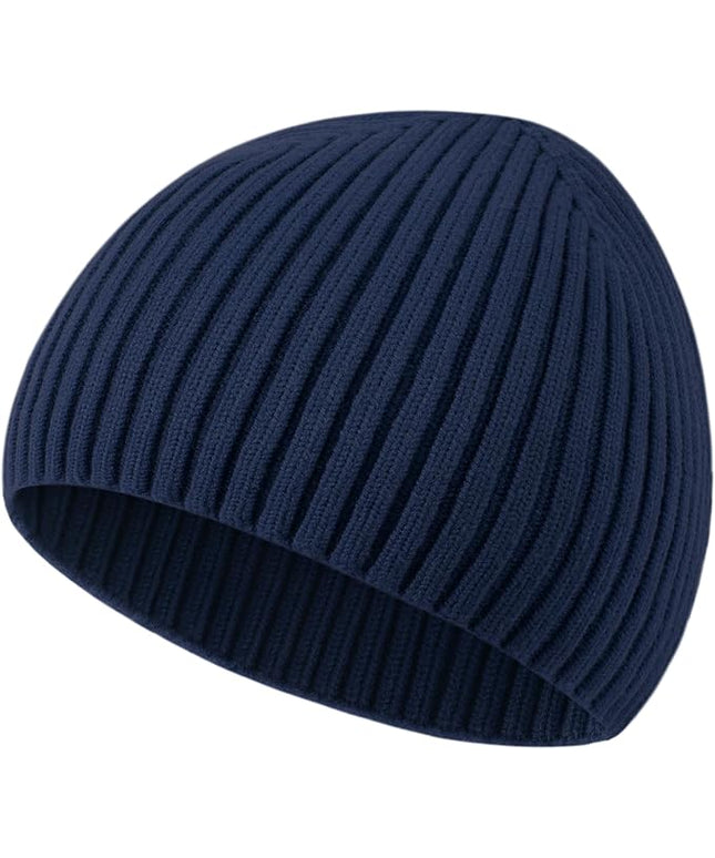 choshion Wool Knit Fisherman Beanie Hat for Men Women,Cuffless Warm Short Cuff Beanies Toboggan Ski Hats Winter Skull Cap
