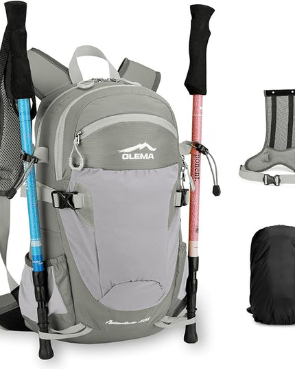 OLEMA Hiking Backpack, 25L Lightweight Travel Backpacks,Camping Daypack for Outdoor Sports,Lightweight Travel Camping Backpack for Men Women