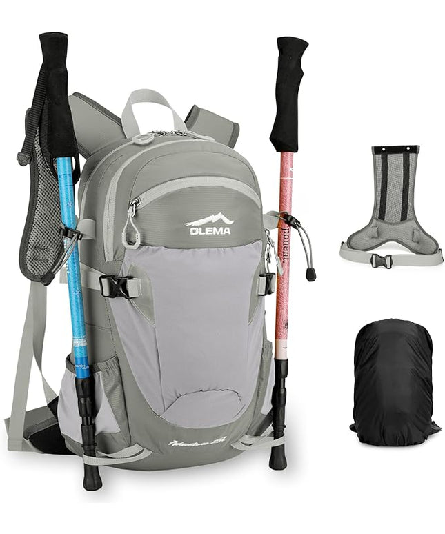 OLEMA Hiking Backpack, 25L Lightweight Travel Backpacks,Camping Daypack for Outdoor Sports,Lightweight Travel Camping Backpack for Men Women