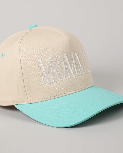 MIRMARU Two-Tone Vintage Canvas Trucker Hats for Men & Women, Adjustable Size Baseball Caps with Trendy Embroidered Design