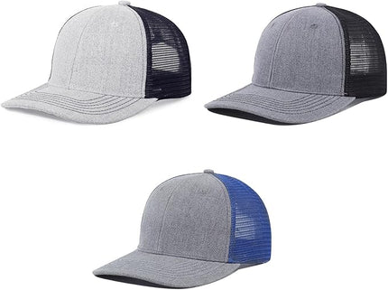 kozinu Unisex Trucker Hats Blank Mesh Snapback Hats Sport Plain Baseball Caps Adjustable Fitted Hat