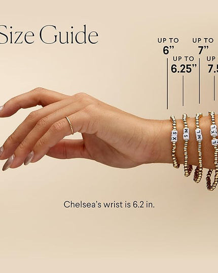 Little Words Project Mother's Day Gifts, The Original Word Bracelet, Made with Colorful Beads and Plated Brass Hardware, Handcrafted Design & Positive Message