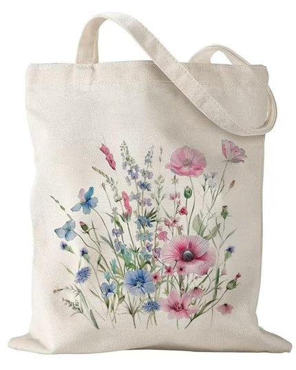 Canvas Tote Bag with Zipper Handles for Women Bridesmaid Birthday Wedding Mother Ladies Shopping Gift Bags
