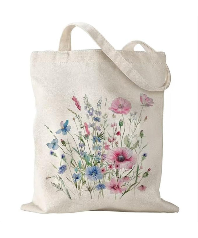 Canvas Tote Bag with Zipper Handles for Women Bridesmaid Birthday Wedding Mother Ladies Shopping Gift Bags