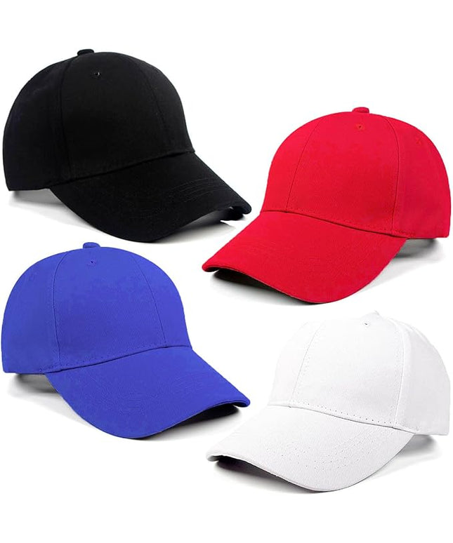 4 Pieces Toddler Baseball Hat Kid Baseball Cap Washed Cotton Adjustable Caps Hats for Boys Girls