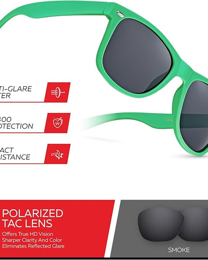Retro Rewind Polarized Sunglasses for Men and Women - UV Protection Classic Sun Glasses