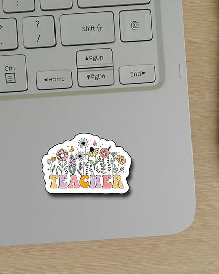 (3Pcs) Teacher Sticker, Decorate Books Laptop Phone Water Bottles Kindles Stickers Tumbler Sticker Waterproof Vinyl Decorate Sticker 3" Inch