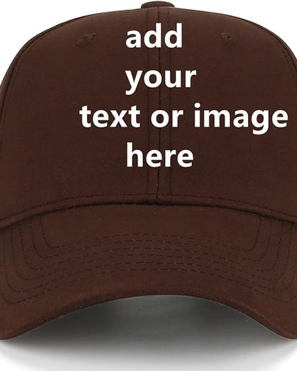 Custom Baseball Cap with Your Text for Men Women,Personalized Adjustable Trucker Caps Casual Sun Peak Hat for Gifts