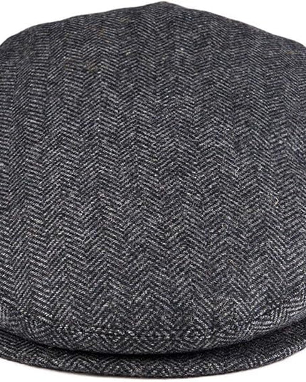 VOBOOM Men's Herringbone Flat Ivy Newsboy Hat Wool Blend Gatsby Cabbie Cap