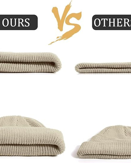 SATINIOR Trawler Beanie Watch Hat Roll-up Edge Skullcap Fisherman Beanie for Women Men