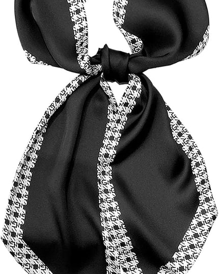 Head Scarf Purse Handle Neck Satin Hair Scarfs For Bag Lightweight Silky Long Thin Women's Fashion Scarves 59 * 5.9”