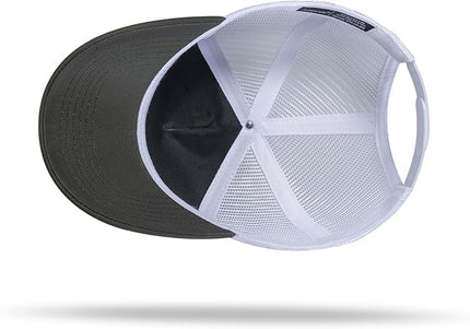 American Flag Trucker Hat - Snapback Hat, Baseball Cap for Men Women - Breathable Mesh Side, Adjustable Fit - for Casual Wear