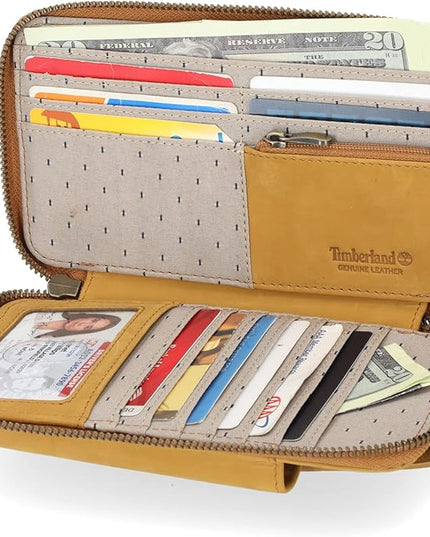 Timberland Women's RFID Leather Phone Crossbody Wallet Bag
